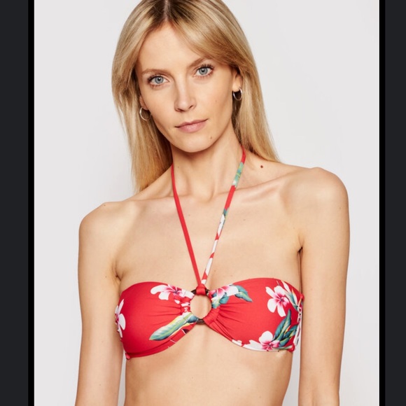 Guess rec floral bikini top and O-ring bottom set size small - Picture 5 of 12